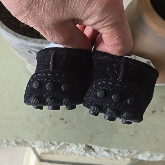 Louis Vuitton Black Loafers with Gold Accents LOGO - Picture 6 of 15